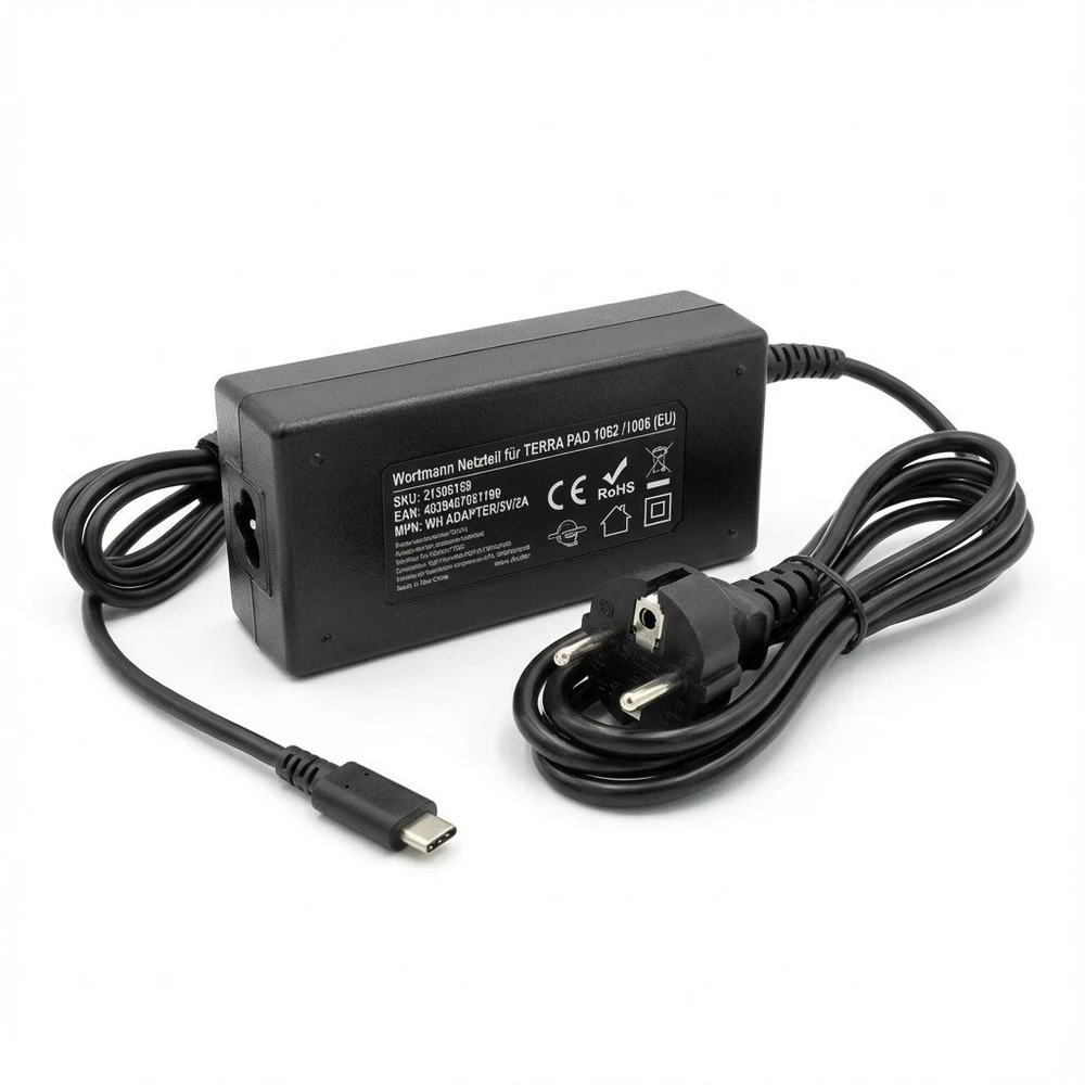 Wortmann Įkroviklis Wartmann įkroviklis für TERRA PAD 1062/ 1006 (EU), USB Type C