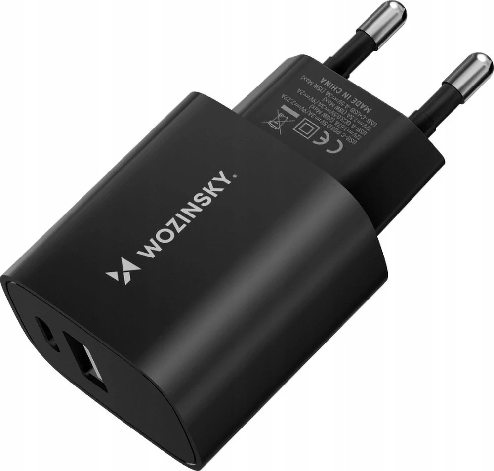 Įkroviklis Wozinsky (WGWCB) (1xUSB-C;1xUSB 3A 20W) juodas