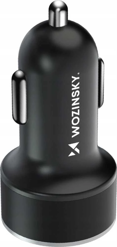 Įkroviklis automobilinis Wozinsky (WDCCAC) (1xUSB 1xUSB-C 3A) 36W juodas