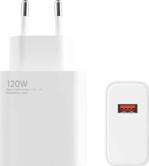 XIAOMI oryginalna kroviklis jungiama į tinklą USB A QC3.0 6A 120W MDY-14-EE balta bulk