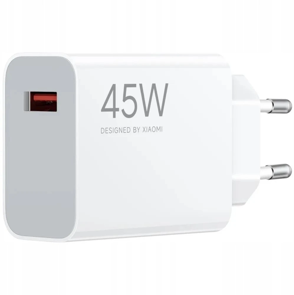 XIAOMI oryginalna kroviklis jungiama į tinklą USB A QC3.0 4.1A 45W MDY-17-EF balta bulk