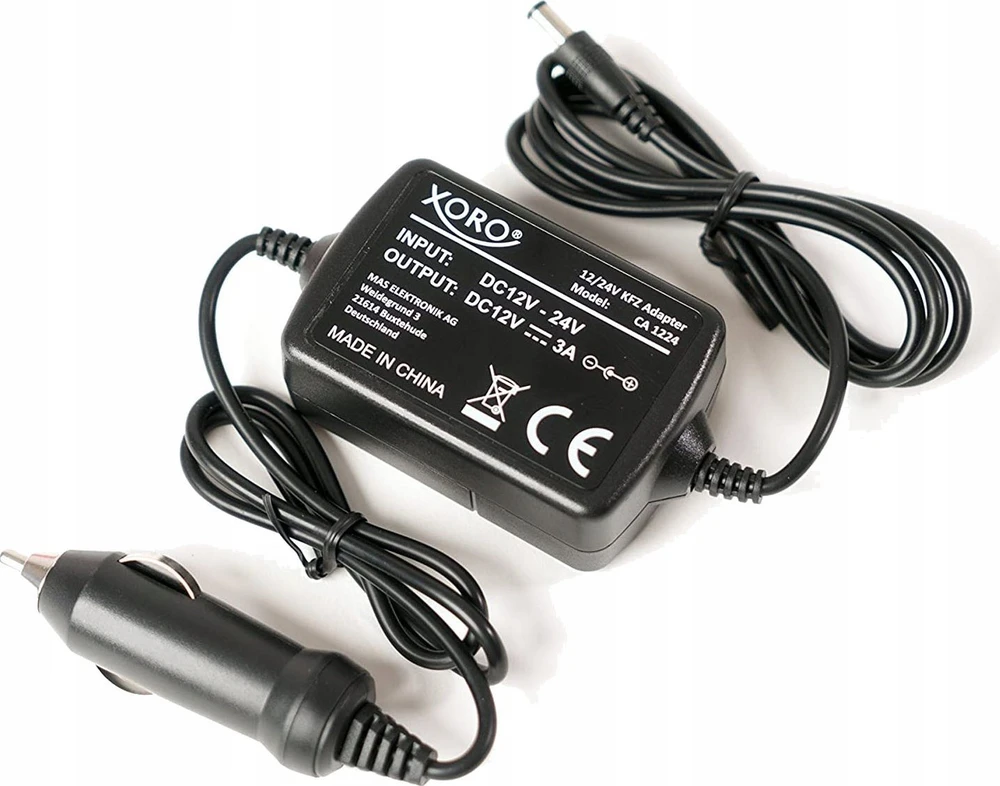 Įkroviklis Xoro Xoro CA1224, Stabilisierter 12V/24V KFZ Adapteris