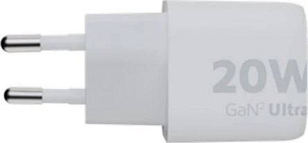 „Xtorm“ – 20 W „GaN2 Ultra“ namų įkroviklis, USB-C PD/USB-A, baltas