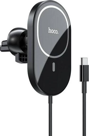 Automobilinis laikiklis-įkroviklis Hoco CA90 Magsafe Powerful magnetis, juodas