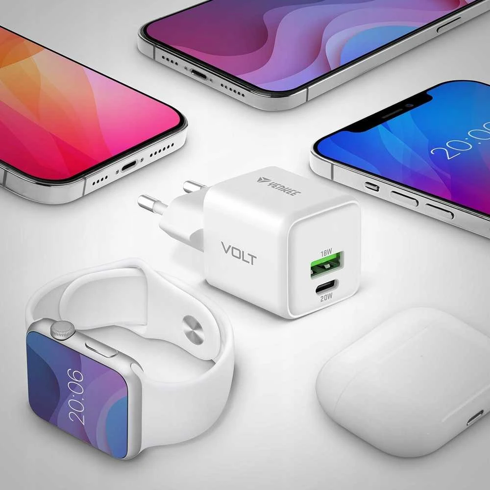 Yenkee Įkroviklis jungiama į tinklą USB C/A 20W/18W 3A Power delivery 3.0 QC3.0