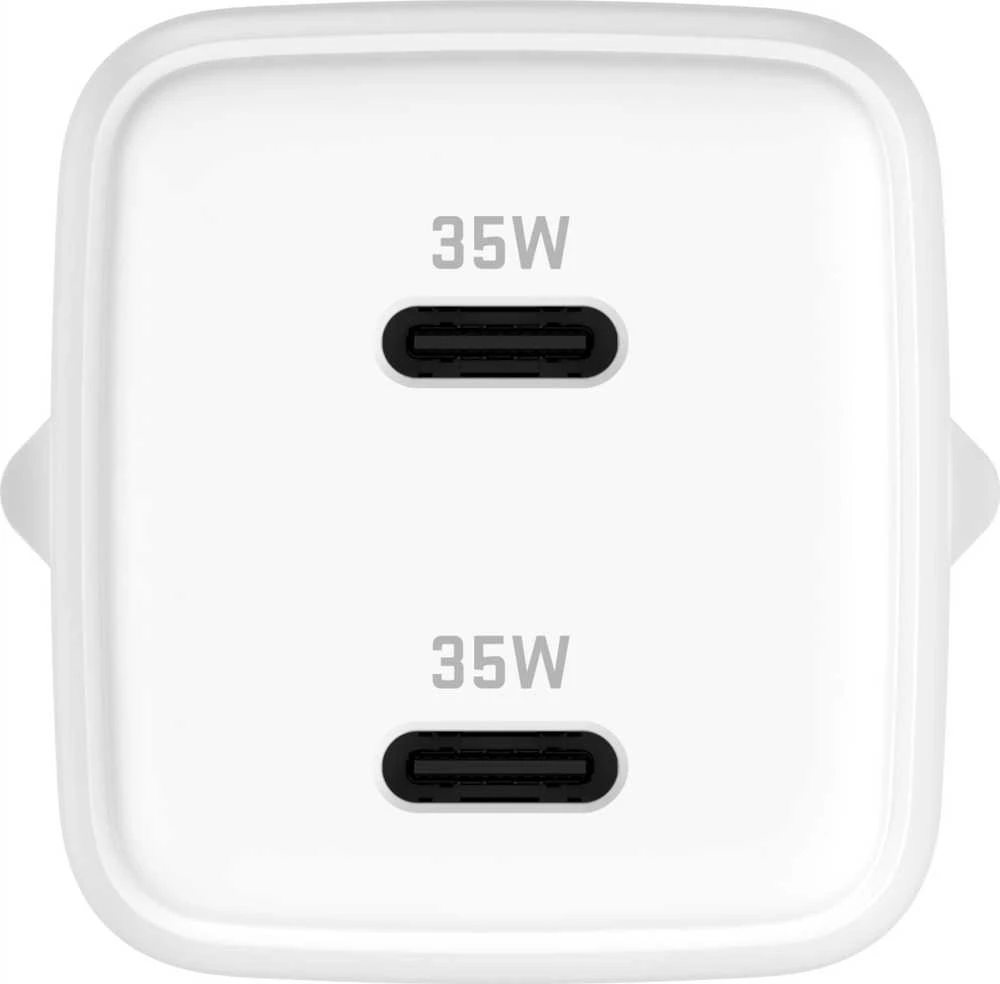 Yenkee Įkroviklis jungiama į tinklą USB C 2x18W 3A Power delivery 3.0 QC3.0 Balta