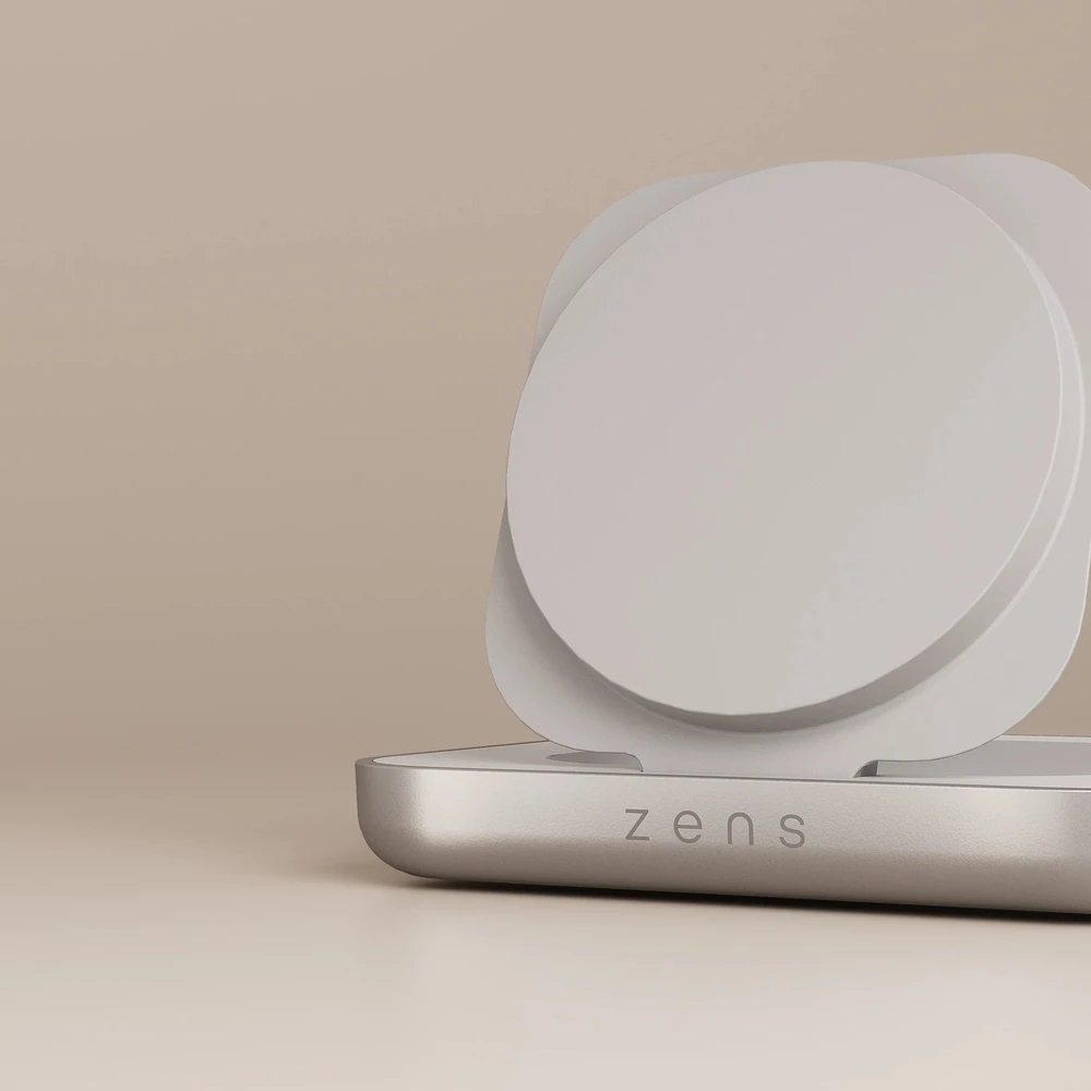 ZENS MAGNETIC NIGHTSTAND CHARGER Baltas