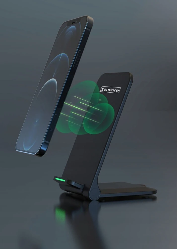 Įkroviklis Zenwire Greitas belaidis įkroviklis Indukcinis įkrovimo stotelė USB-C QI 15W FAST X18A