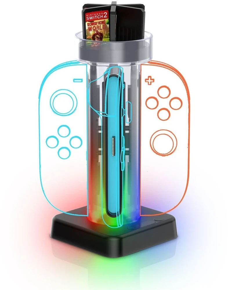 JYS Įkrovimo stotis JYS-NS2279 4 Joy-Con pultams, skirta Nintendo Switch 2, laikiklis (SB11130)