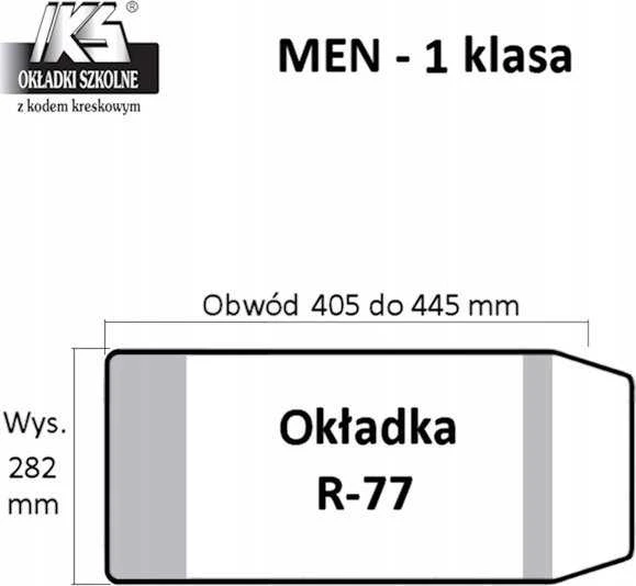 IKS R-77 knygos viršelis – matmenų schema