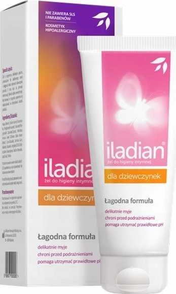 Intymios higienos prausiklis mergaitėms Iladian, 150ml