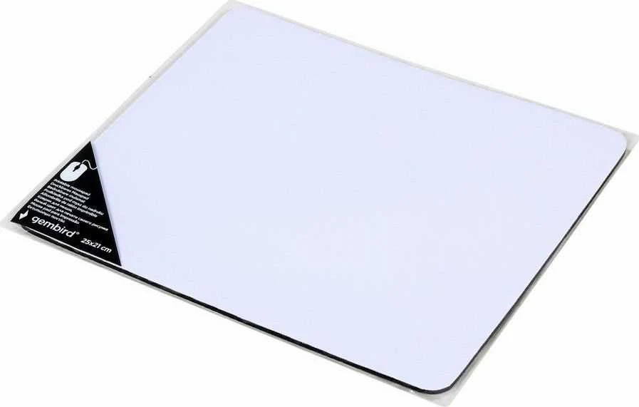GEMBIRD Printable Pelės kilimėlis medium 250x210mm baltas