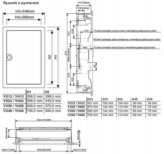 Hager Polo VU12AT Volta Moduliniai įleidžiami skirstomieji įrenginiai 1x12 1R/12M II klasė IP30 QC VU12AT