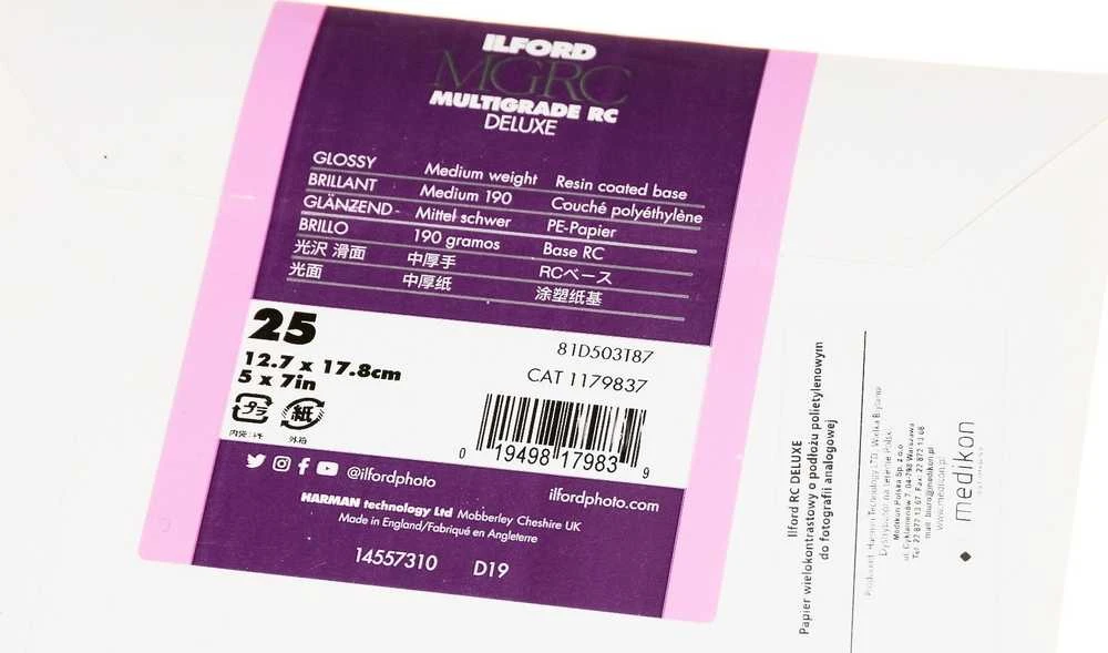 1x 25 Ilford MG RC DL 1M 13x18