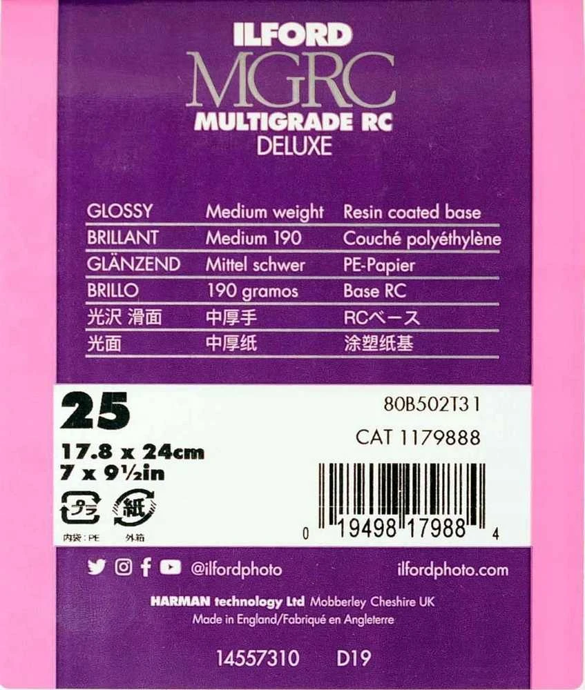 1x 25 Ilford MG RC DL 1M 18x24