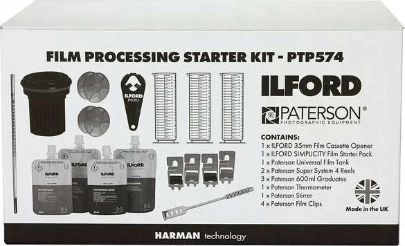 Ilford | Filmavimo pradinis rinkinys su Paterson talpykla | PTP574