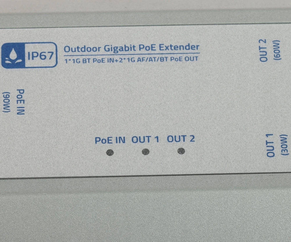 Delta Network Delta tinklas ILGINTUVAS ETHERNET+PoE SPT-POE/2-POE-1G-IP67