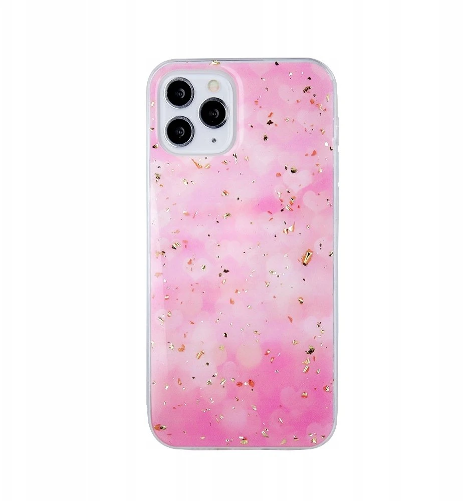 iLike Rožinė Auksinis Glam dėklas iPhone 14 6,1" rožinis