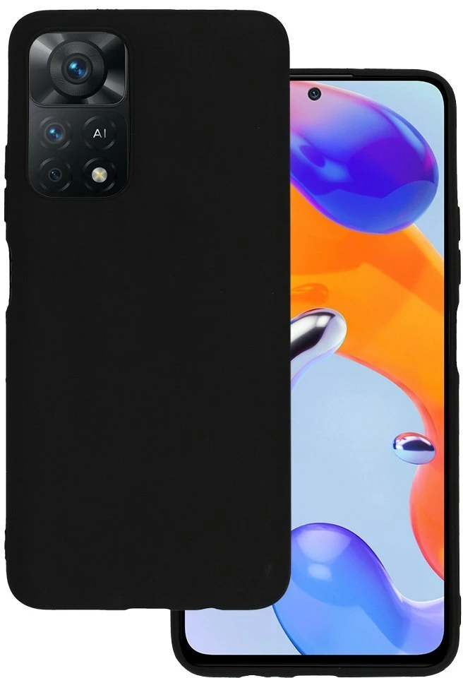 Dėklas iLike Topt Galinis dangtelis Matinis skirtas Xiaomi Redmi Note 11 5G/Poco M4 Pro 5G juodos spalvos