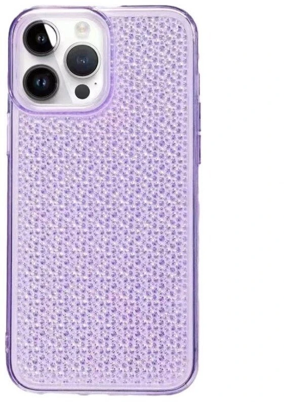 „iLike Apple iPhone 14 Pro“ silikoninis dėklas, blizgus, skaidrus, violetinis [prekės kodas: ILIAPP14PSSTV]