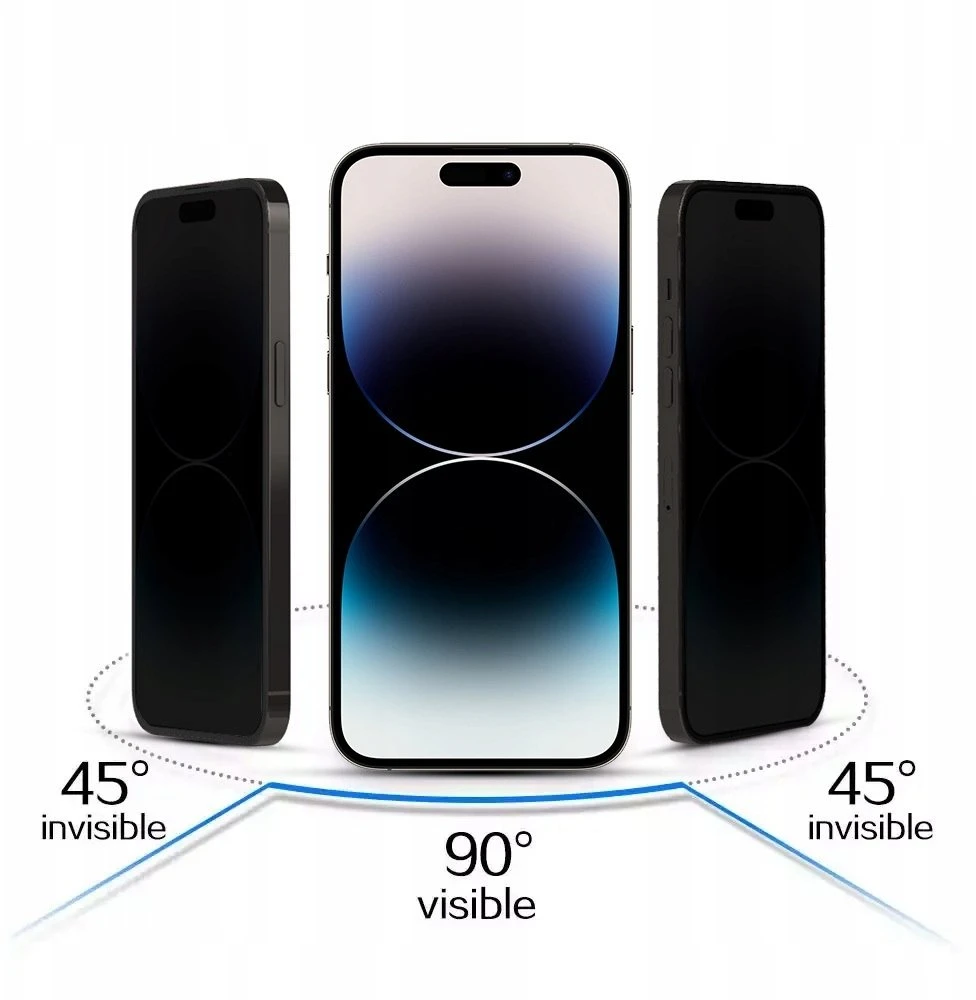 iLike Topt Apsauginis stiklas Privacy Glass skirtas Apple iPhone 17 juodas