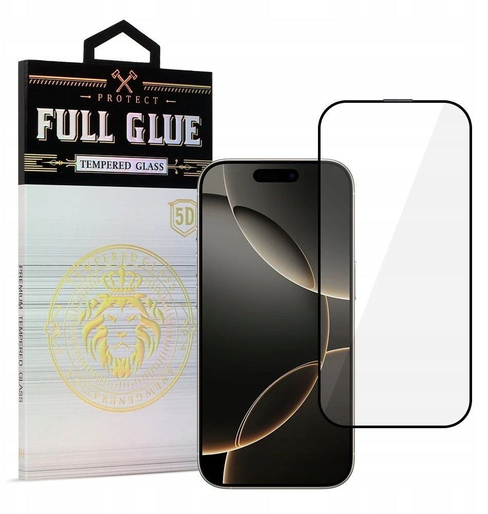 iLike Topt Apsauginis stiklas HARD Full Glue 5D skirtas Apple iPhone 17 Pro Max juodas
