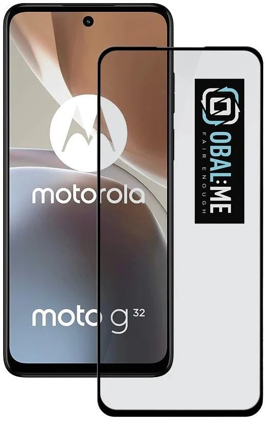 iLike OBAL:ME 5D apsauginis stiklas telefonui Motorola G32 Juodas