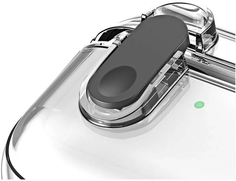 iLike Dėklas na ausinės Dux Ducis Apple AirPods Pro 3 PECL Series PC+TPU Cover su karabinu Juodas Clear