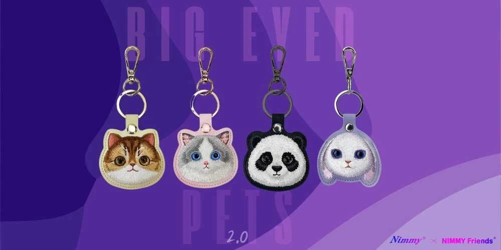 Dėklas Locator Nimmy Big Eyed Pet 2.0 Rabbit violetinės spalvos