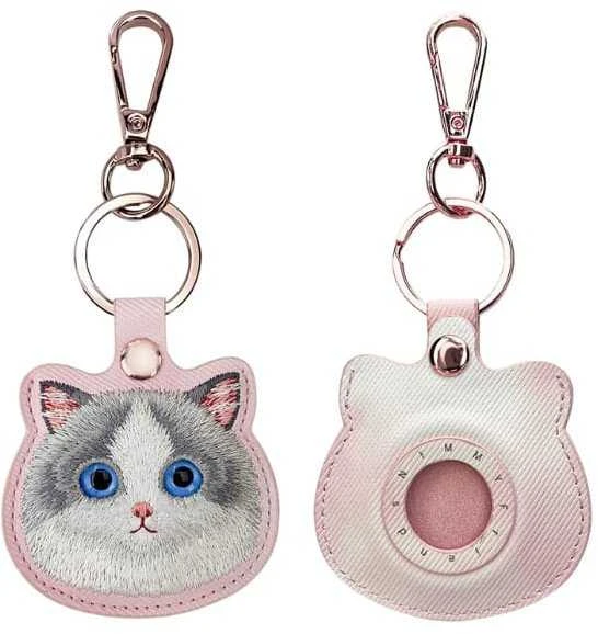 Dėklas Locator Nimmy Big Eyed Pet 2.0 Cat rožinės spalvos
