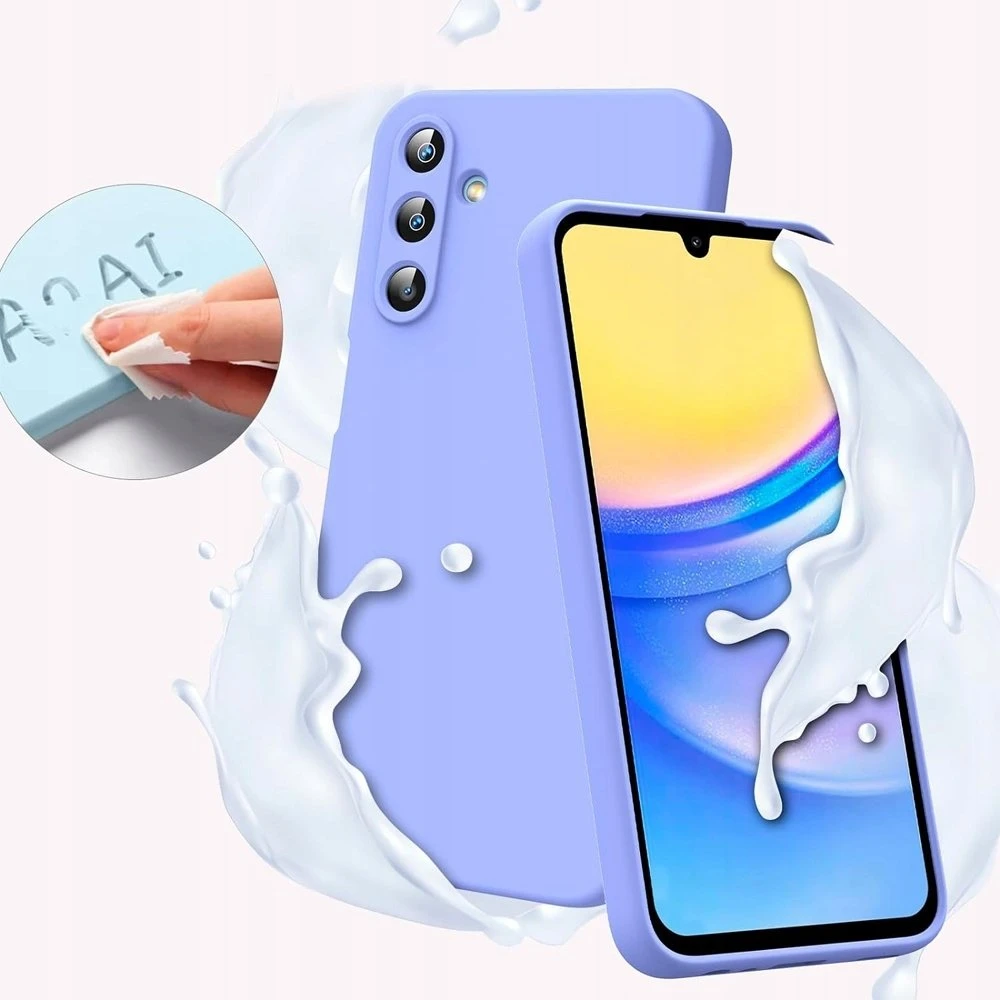 iLike Silikoninis dėklas Samsung Galaxy A15 4G / A15 5G alyvinis