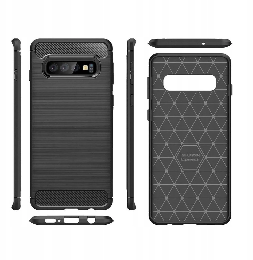 iLike Dėklas na telefonas Galinis dangtelis Samsung Galaxy Note 10 Pro Back Case Carbon Juodas (ISGN10PBCCBLA)