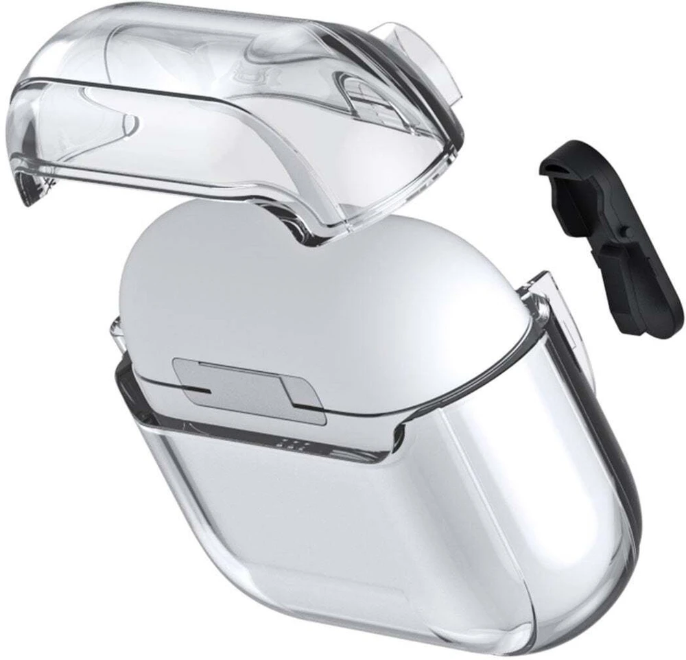 iLike Dux Ducis Dėklas na ausinės Apple AirPods Pro 3 PECL Series PC+TPU Cover su karabinu Clear