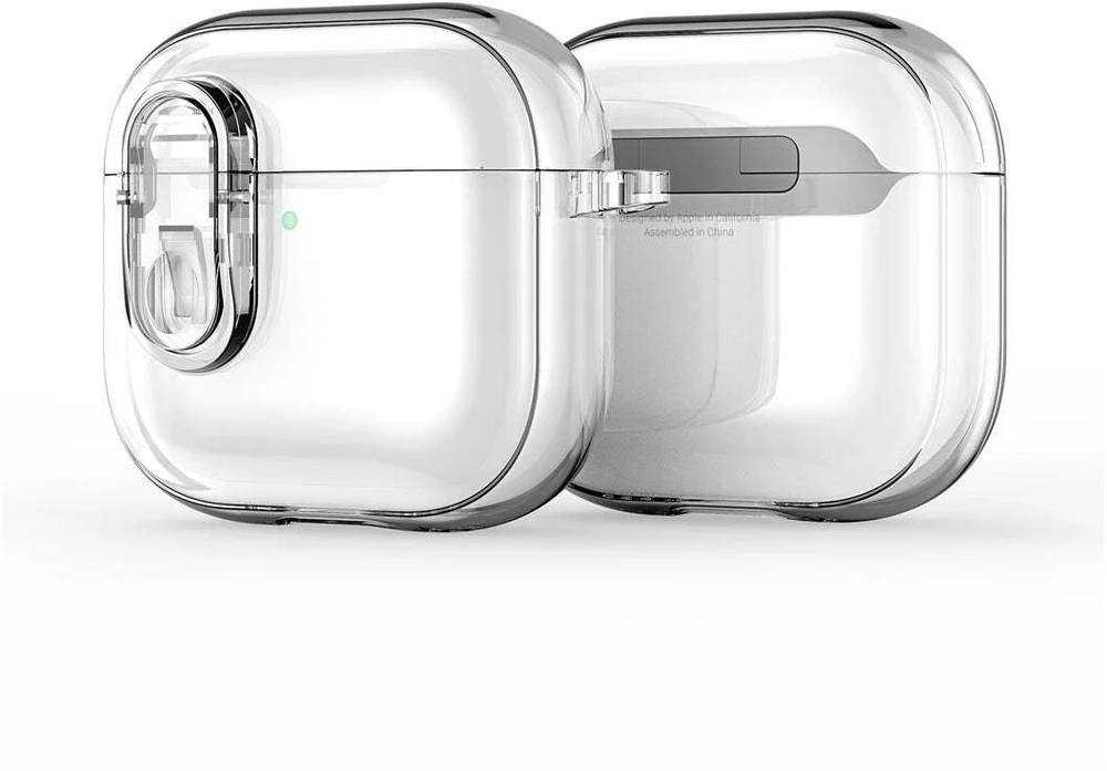 iLike Dux Ducis Dėklas na ausinės Apple AirPods Pro 3 PECL Series PC+TPU Cover su karabinu Clear