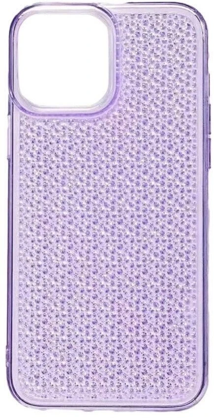 „iLike“ galinis dangtelis Apple iPhone 13 silikoninis dėklas, blizgus permatomas violetinis ILIAPP13SSTV