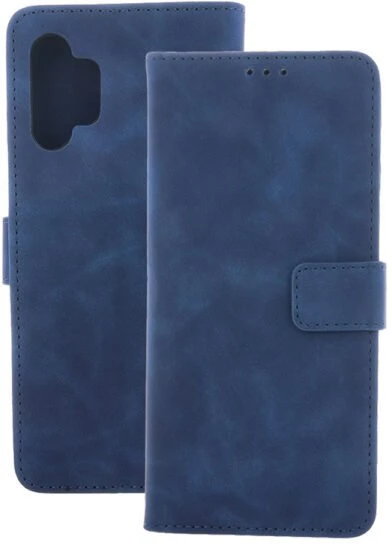 Telforceone Smart Suede dėklas, skirtas Samsung Galaxy A36 5G tamsiai mėlynas