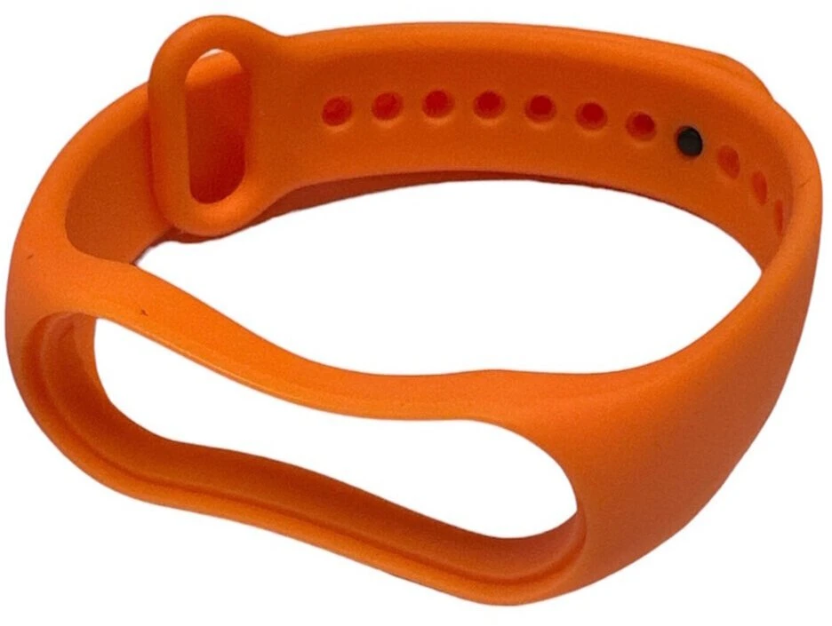 iLike iWear universalus silikoninis dirželis išmaniųjų apyrankių modeliams – SM6 SM7 SM8 (18x250mm) Oranžinė