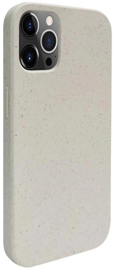 iLike galinis dėklas Apple iPhone 12 Pro Max silikoninis plastikinis dėklas Eco* Print Design Baltas ILIAP127EBWW
