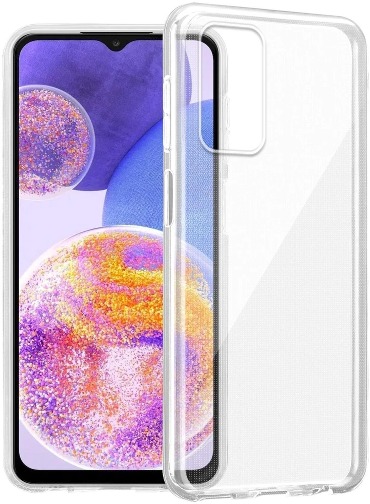 Pferd TakeMe Clear serijos skaidrus 2 mm plono galinio dangtelio dėklas Samsung Galaxy M23 5G (M236B) / A23 5G