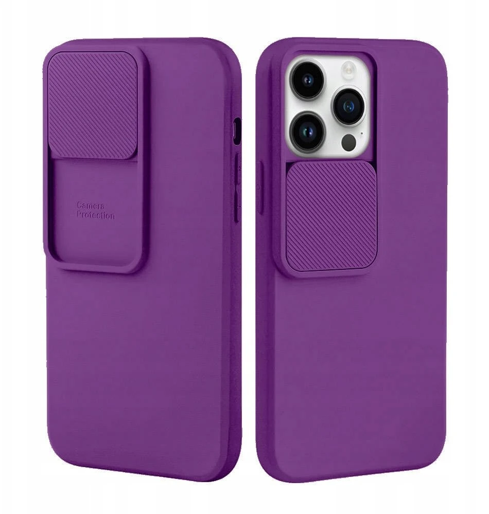 iLike Topt Camshield Soft dėklas skirtas Apple iPhone 14 Pro Max violetinės spalvos