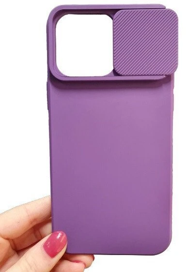 iLike Topt Camshield Soft dėklas skirtas Apple iPhone 14 Pro Max violetinės spalvos