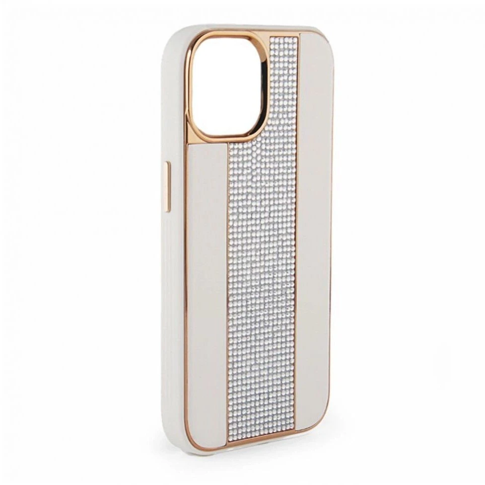 iLike Tylny pokrowiec Apple iPhone 15 Pro Max Diamonds and Odinis dėklas Baltas ILIAPP15PMDLCW