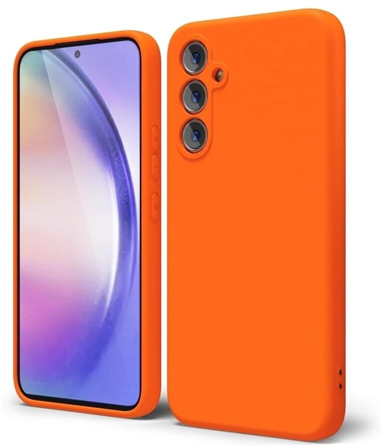 Telforceone Silikoninis dėklas Samsung Galaxy A25 5G (global) oranžinis