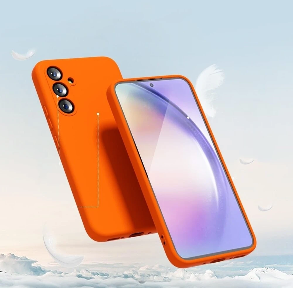 Telforceone Silikoninis dėklas Samsung Galaxy A25 5G (global) oranžinis