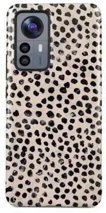 Dėklas „iLike Xiaomi 12 Pro Burga Almond Latte“ tvirtas galinis dangtelis