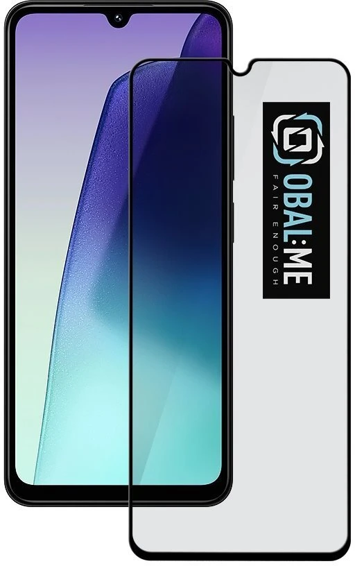 OBAL:ME 5D Apsauginis stiklas Xiaomi Redmi 14C 4G/Poco C75 juodos spalvos