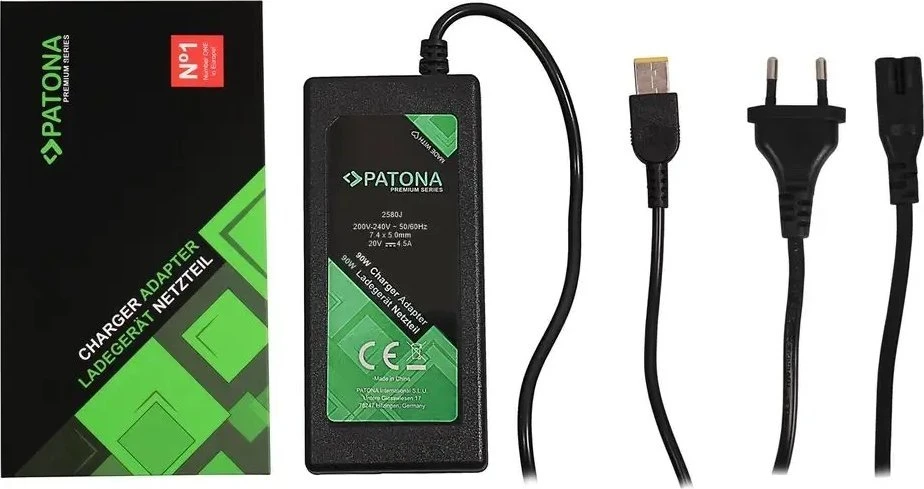 Immax Patona Įkroviklis 20V/4,5A 90W Slim Tip Ibm/Lenovo Premium
