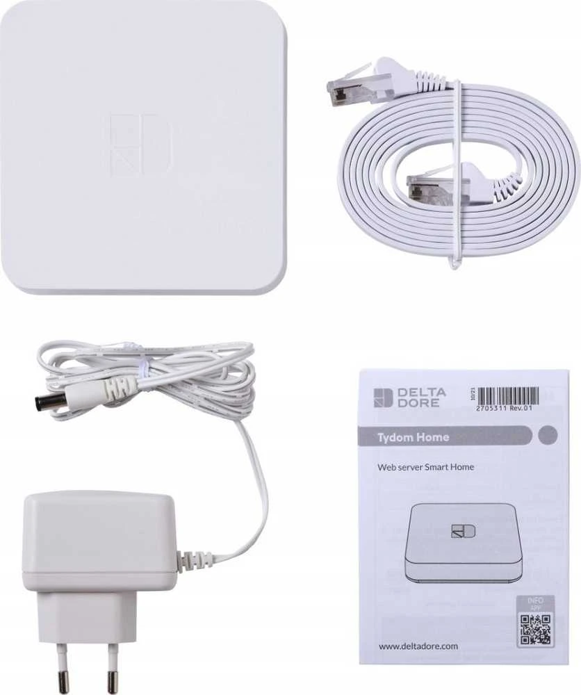 Immergas TYDOM HOME komplektacija su priedais