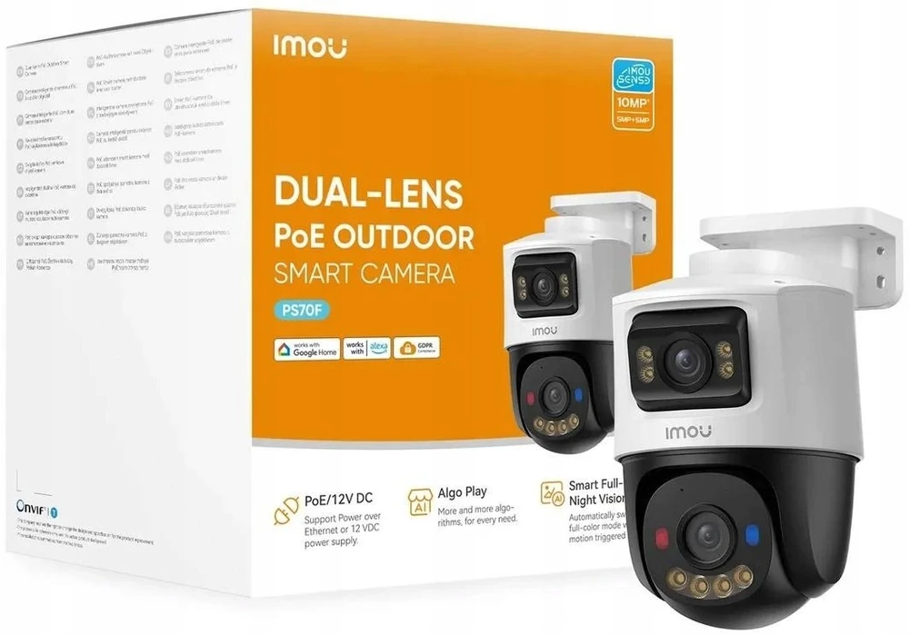 IMOU IP kamera PoE IPC-PS70FP-10M0 10MP (5MP+5MP) dviguba PT kamera