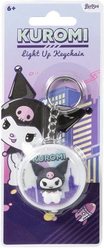 Impacto Gifts Mėlyna Sky Studios „BlueSkyStudios Sanrio“ raktų pakabukas su apšvietimu „Kuromi“